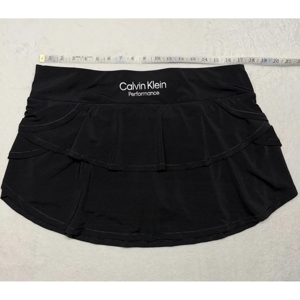 Calvin Klein Performance Women's XXL Athletic Skirt Skort Pickleball Golf Black